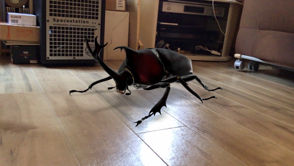 AR カブトムシ Google検索 スマートホン iPod touch7