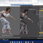 DAZ Studio dForce GCP NVIDIA仮想Windows 物理シミュレーション